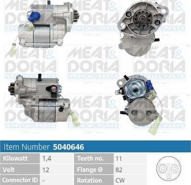Meat & Doria 5040646 - Стартер abcparts.ee