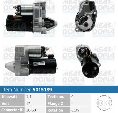 Meat & Doria 5015189 - Стартер abcparts.ee