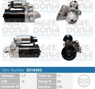 Meat & Doria 5010493 - Стартер abcparts.ee
