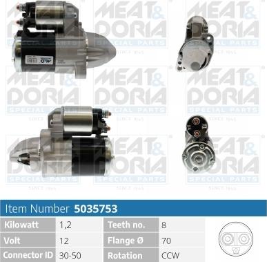 Meat & Doria 5035753 - Стартер abcparts.ee