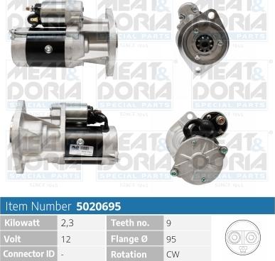 Meat & Doria 5020695 - Стартер abcparts.ee
