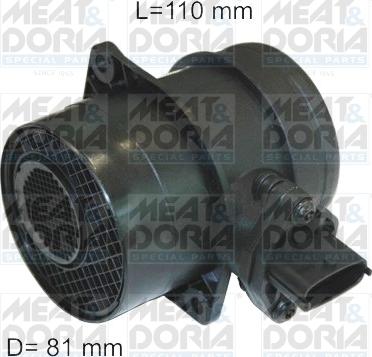 Meat & Doria 86107/1 - Датчик потока, массы воздуха abcparts.ee