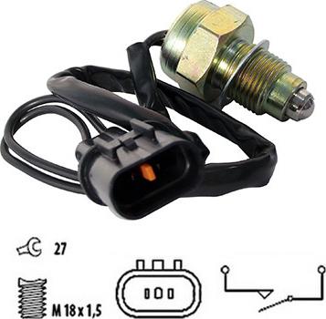 Meat & Doria 36079 - Датчик включения фары заднего хода abcparts.ee