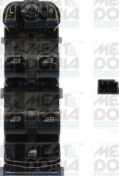 Meat & Doria 26662 - Выключатель, стеклоподъемник abcparts.ee