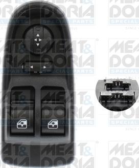 Meat & Doria 26752 - Выключатель, стеклоподъемник abcparts.ee