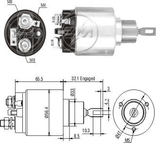 Messmer ZM578 - Тяговое реле, соленоид, стартер abcparts.ee