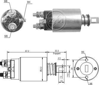 Messmer ZM2689 - Тяговое реле, соленоид, стартер abcparts.ee
