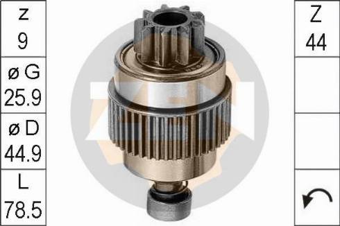 Messmer ZN0892 - Бендикс, ведущая шестерня стартера abcparts.ee