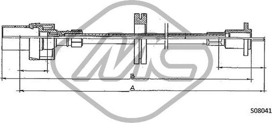 Metalcaucho 81718 - Тросик спидометра abcparts.ee