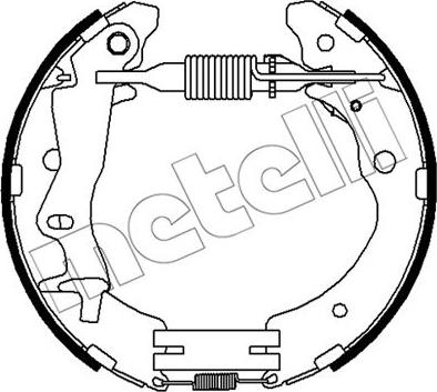 Metelli 51-0517 - Комплект тормозных колодок, барабанные abcparts.ee