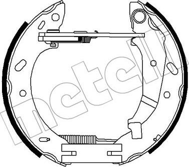Metelli 51-0311 - Комплект тормозных колодок, барабанные abcparts.ee