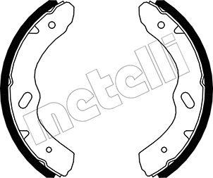 Metelli 53-0573 - Комплект тормозных колодок, барабанные abcparts.ee