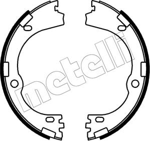 Metelli 53-0752 - Комплект тормозов, ручник, парковка abcparts.ee