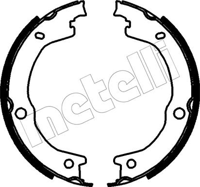 Metelli 53-0788 - Комплект тормозов, ручник, парковка abcparts.ee