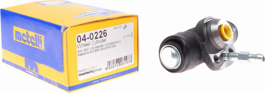 Metelli 04-0226 - Колесный тормозной цилиндр abcparts.ee