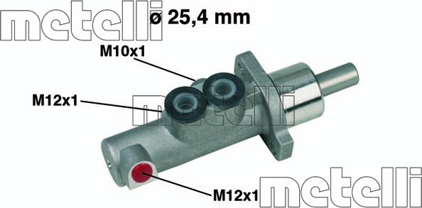 Metelli 05-0440 - Главный тормозной цилиндр abcparts.ee
