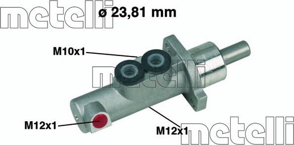 Metelli 05-0441 - Главный тормозной цилиндр abcparts.ee