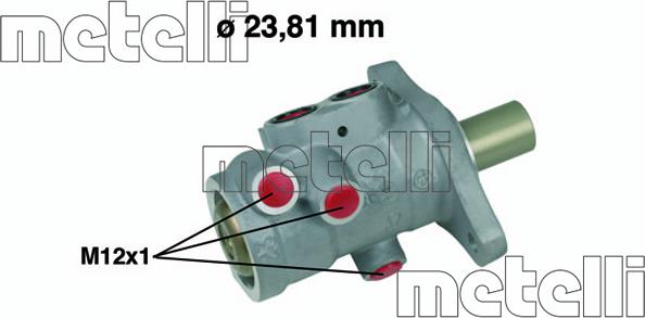 Metelli 05-0556 - Главный тормозной цилиндр abcparts.ee