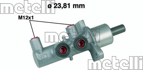 Metelli 05-0567 - Главный тормозной цилиндр abcparts.ee