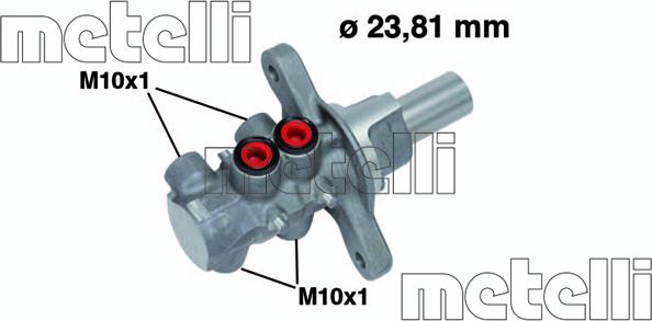 Metelli 05-0678 - Главный тормозной цилиндр abcparts.ee