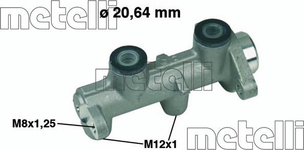 Metelli 05-0307 - Главный тормозной цилиндр abcparts.ee
