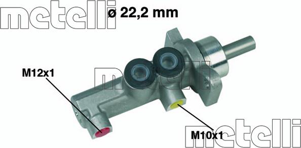 Metelli 05-0381 - Главный тормозной цилиндр abcparts.ee