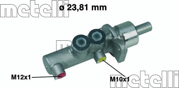 Metelli 05-0378 - Главный тормозной цилиндр abcparts.ee