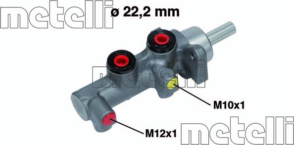 Metelli 05-0755 - Главный тормозной цилиндр abcparts.ee