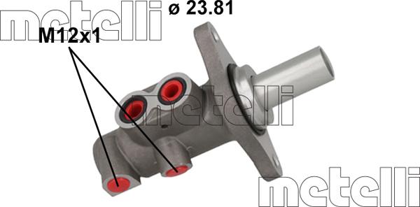 Metelli 05-1159 - Главный тормозной цилиндр abcparts.ee