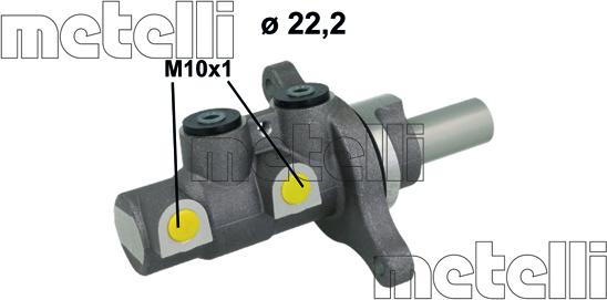 Metelli 05-1151 - Главный тормозной цилиндр abcparts.ee