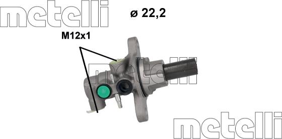 Metelli 05-1238 - Главный тормозной цилиндр abcparts.ee