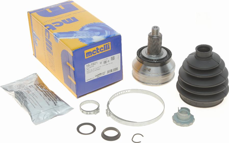 Metelli 15-1921 - Комплект ШРУСа, приводной вал, шарнир abcparts.ee