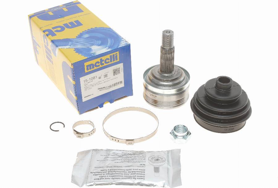 Metelli 15-1081 - Комплект ШРУСа, приводной вал, шарнир abcparts.ee