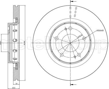 Metelli 23-0939C - Тормозной диск abcparts.ee