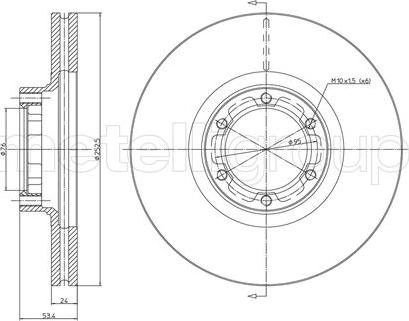 Metelli 23-0051 - Тормозной диск abcparts.ee