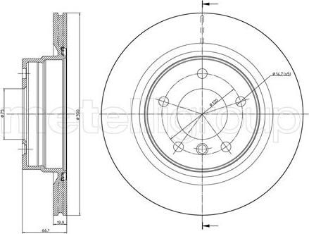 Metelli 23-0818C - Тормозной диск abcparts.ee