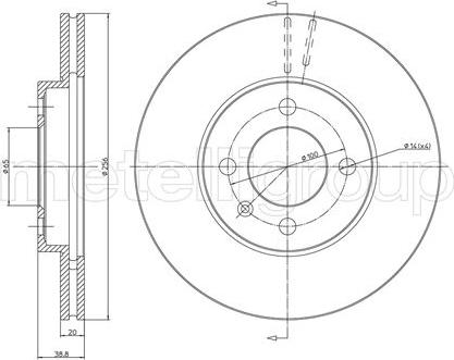 Metelli 23-0230C - Тормозной диск abcparts.ee