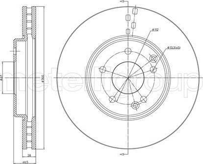 Metelli 23-0753C - Тормозной диск abcparts.ee