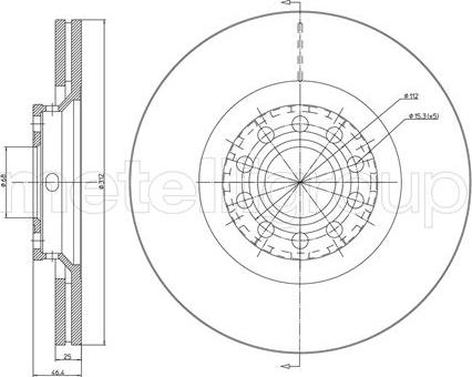 Metelli 23-0726C - Тормозной диск abcparts.ee