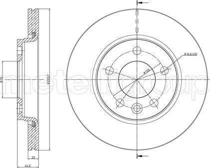 Metelli 23-0728 - Тормозной диск abcparts.ee
