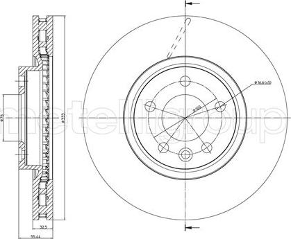 Metelli 23-0727C - Тормозной диск abcparts.ee