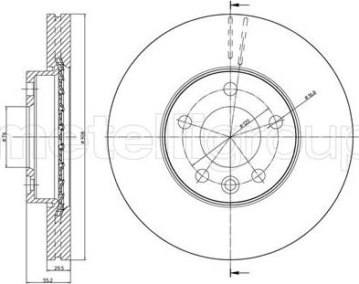 Metelli 23-0773C - Тормозной диск abcparts.ee