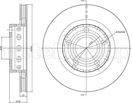 Metelli 23-1517C - Тормозной диск abcparts.ee