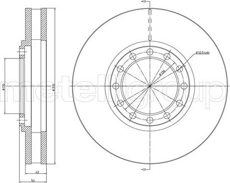 Metelli 23-1653 - Тормозной диск abcparts.ee