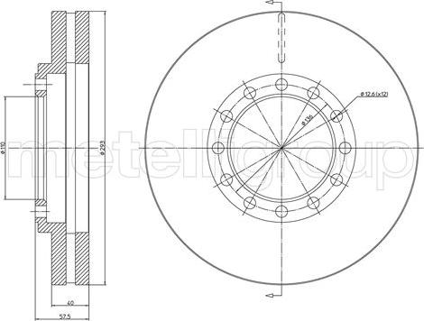 Metelli 23-1674 - Тормозной диск abcparts.ee