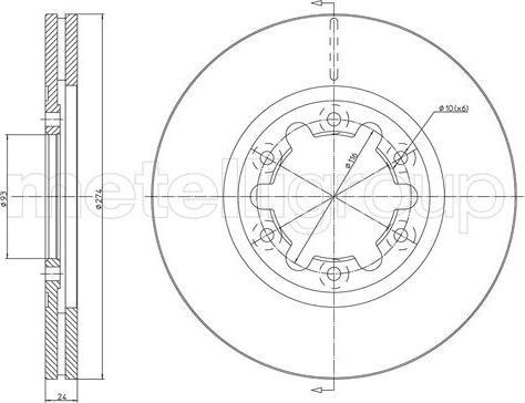 Metelli 23-1675C - Тормозной диск abcparts.ee