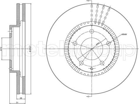 Metelli 23-1163C - Тормозной диск abcparts.ee