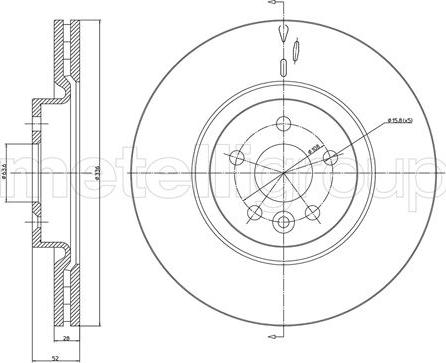 Metelli 23-1182C - Тормозной диск abcparts.ee