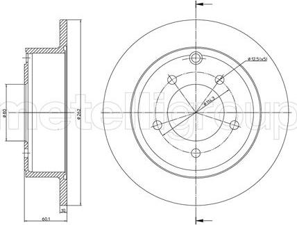 Metelli 23-1346C - Тормозной диск abcparts.ee