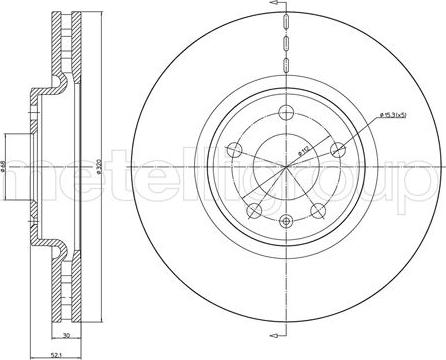 Metelli 23-1249C - Тормозной диск abcparts.ee